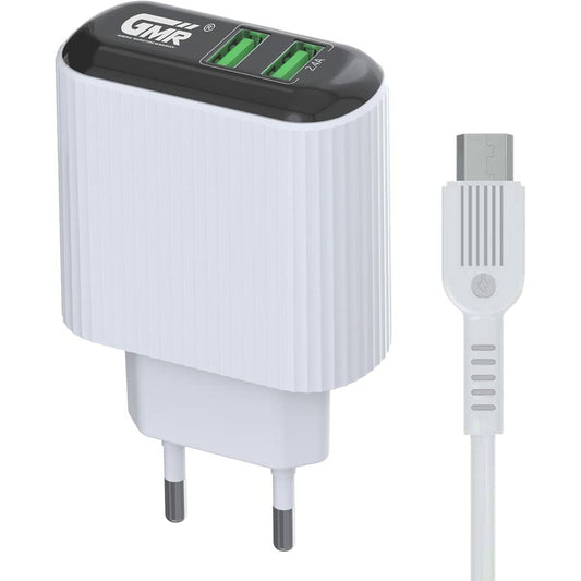 Caricabatterie da Parete Goms 2 x USB Bianco