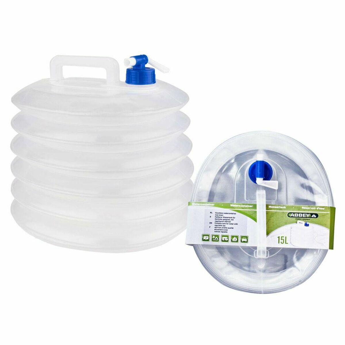 Borraccia di Plastica Abbey Camp SR021VB 15 L