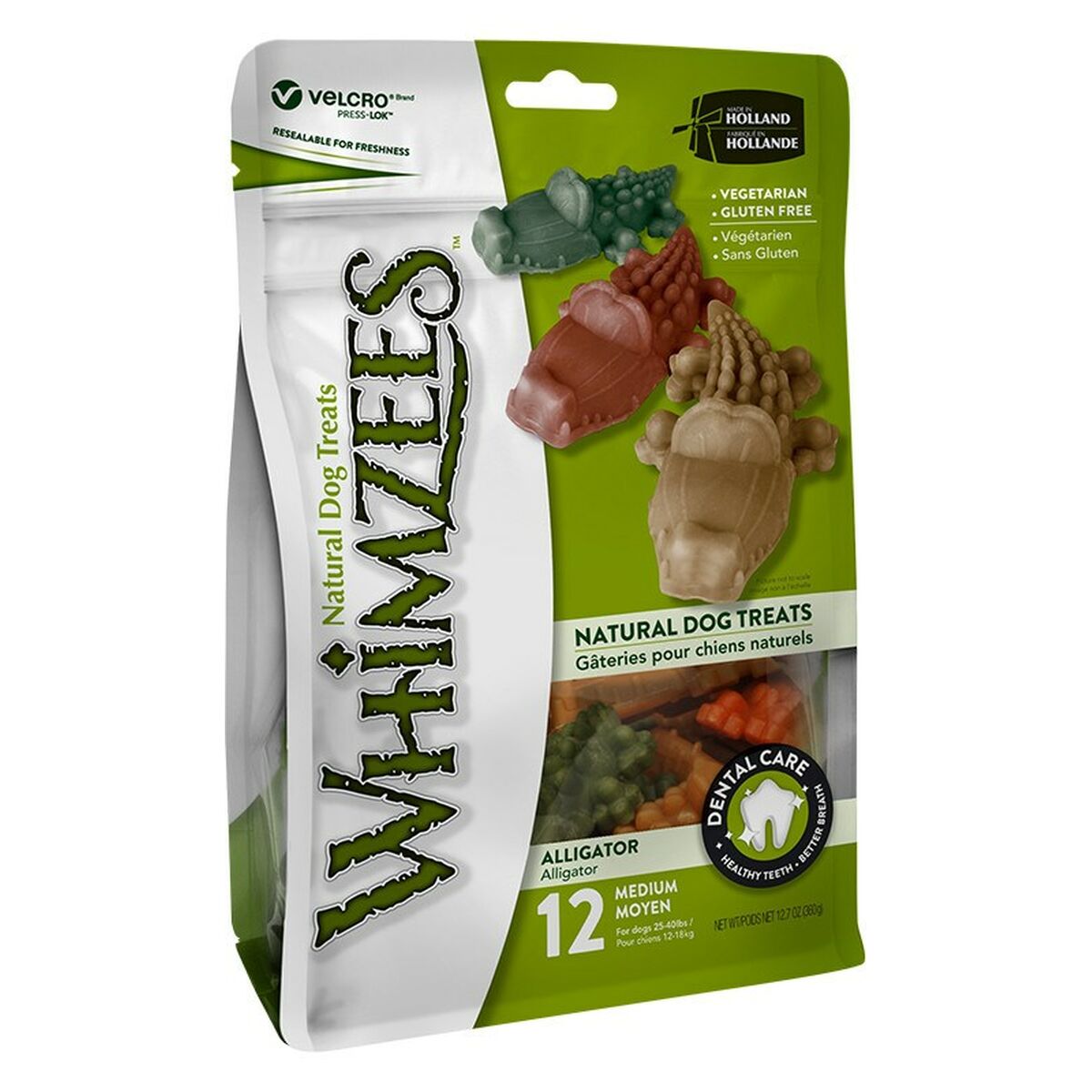 Snack per Cani Whimzees 8W46WHZ320EU-AM Coccodrillo 24 Unità 400 g