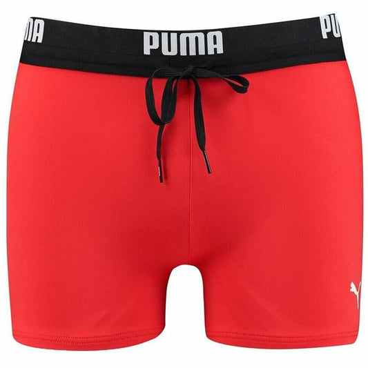 Costume da Bagno Uomo Puma Logo Swim Trunk Boxer Rosso