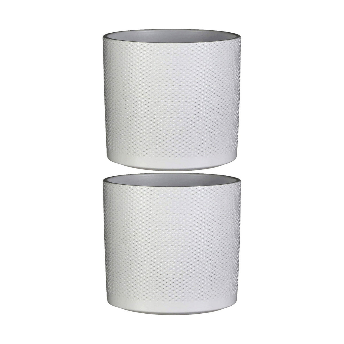 Vaso Mica Decorations Ceramica Bianco