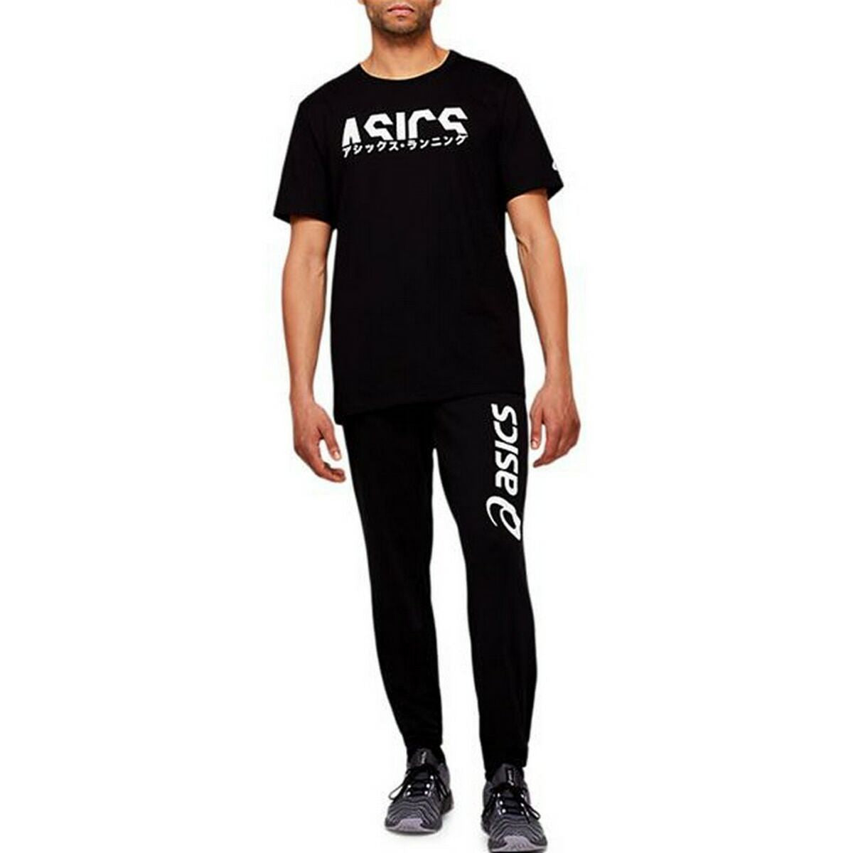 Maglia a Maniche Corte Uomo Asics Katakana Nero