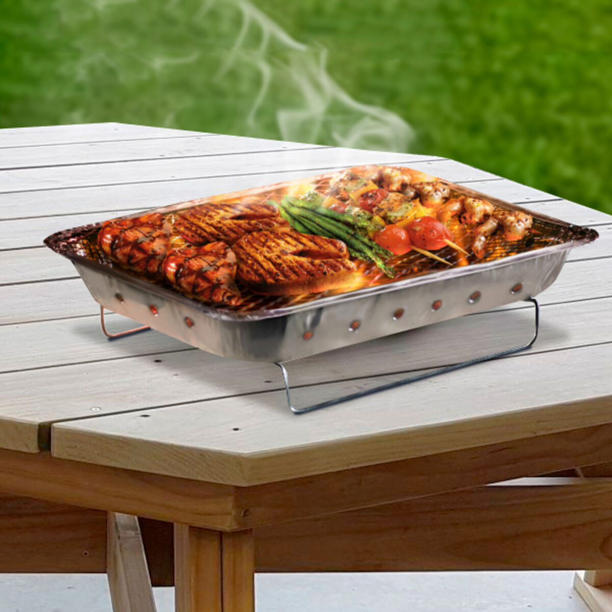 Barbecue Usa e Getta Acciaio inossidabile Alluminio