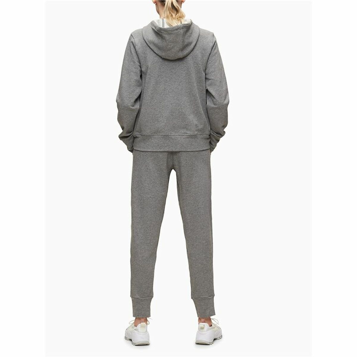 Giacca Sportiva da Donna Calvin Klein Full Zip Grigio scuro