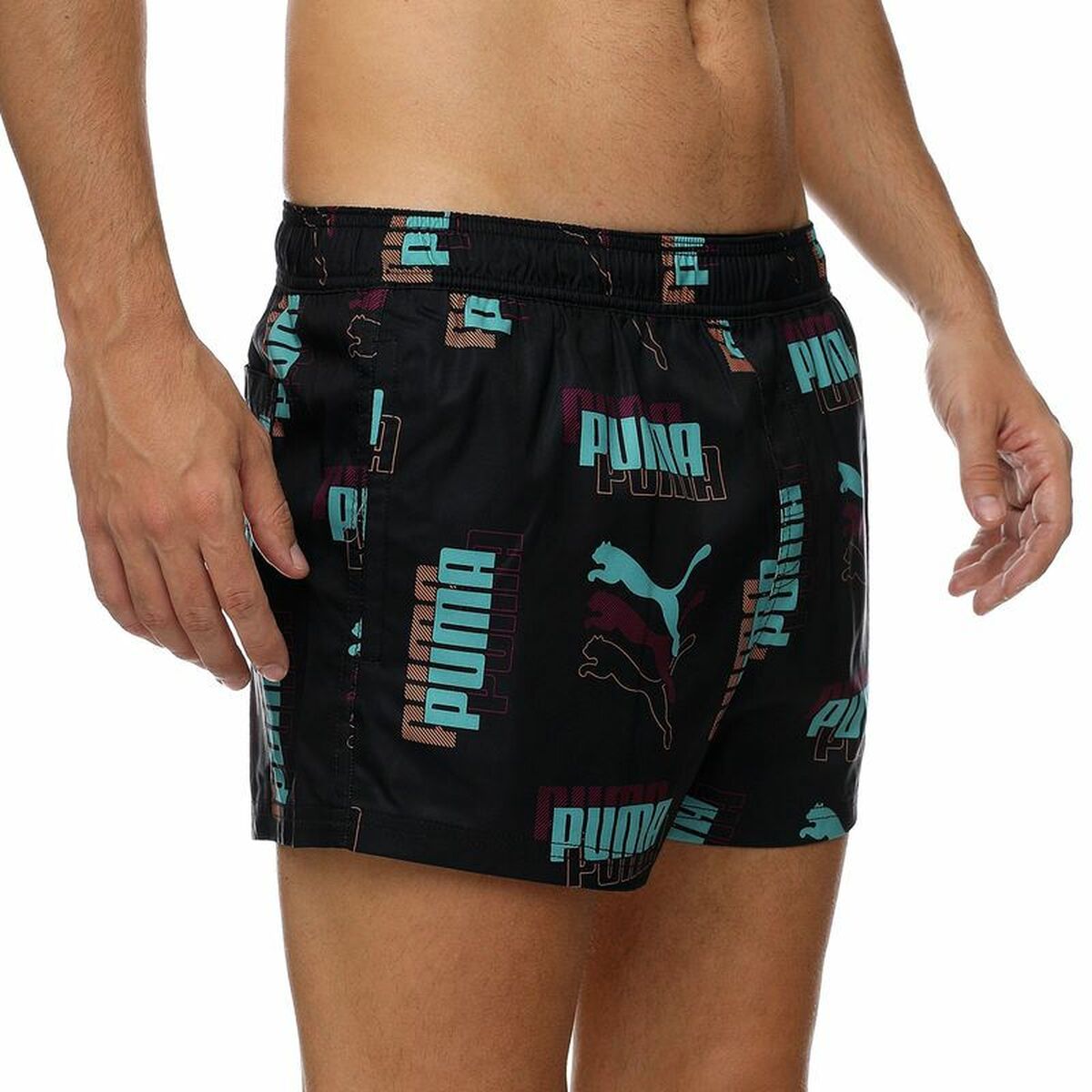 Costume da Bagno Uomo Puma Swim Logo Nero