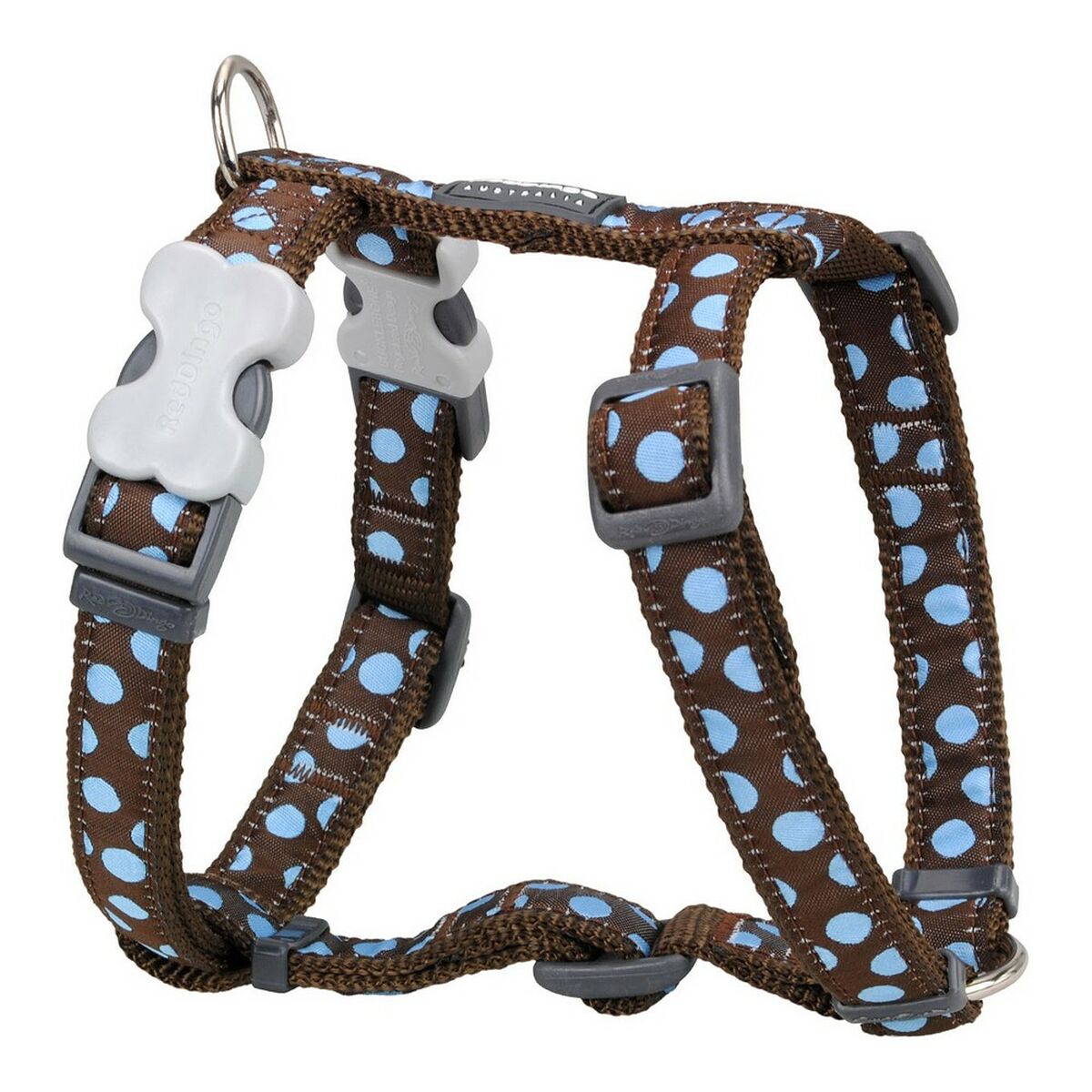 Imbracatura per Cani Red Dingo Style Sports Azzurro Pois 37-61 cm