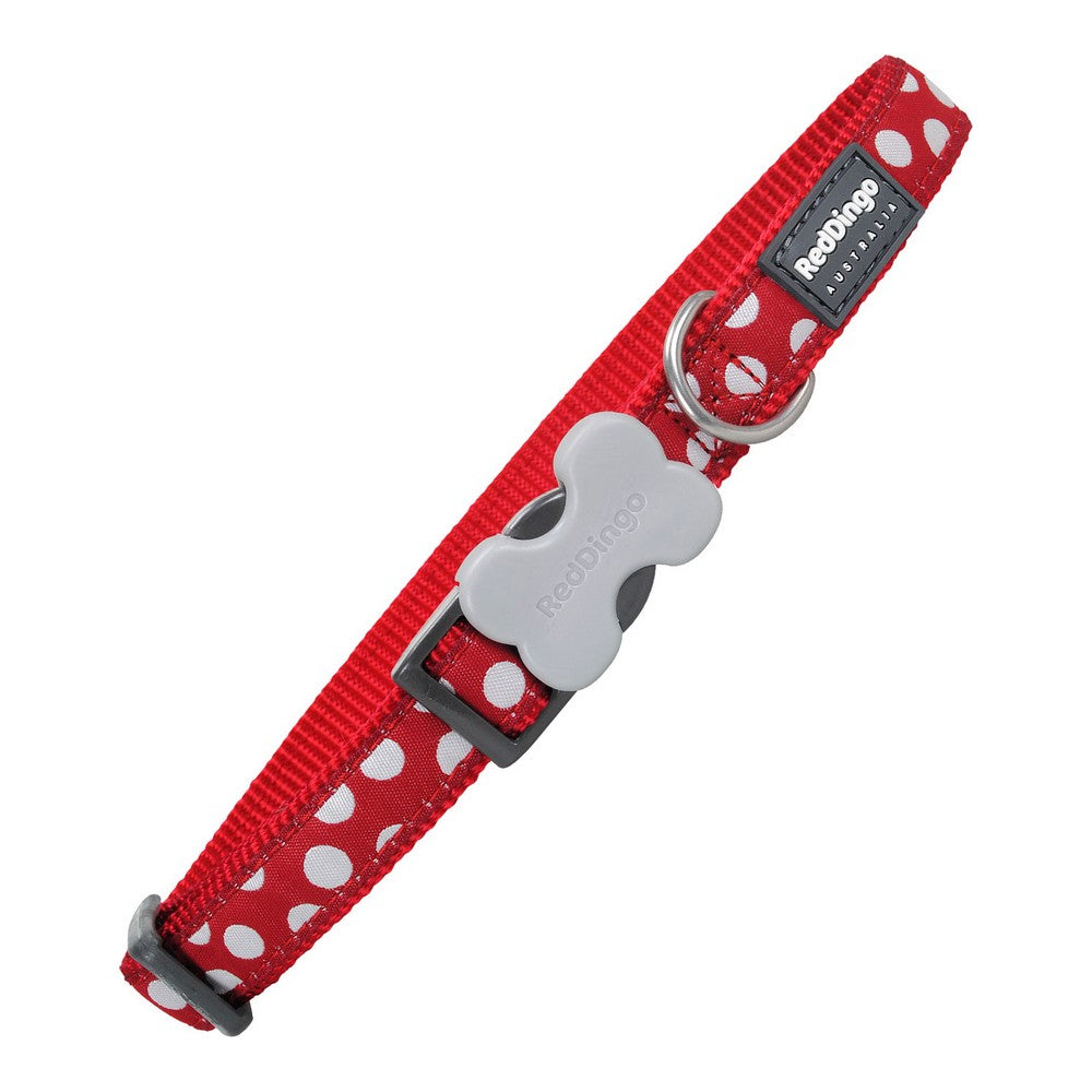 Collare per Cani Red Dingo Pois (1,5 x 24-36 cm)