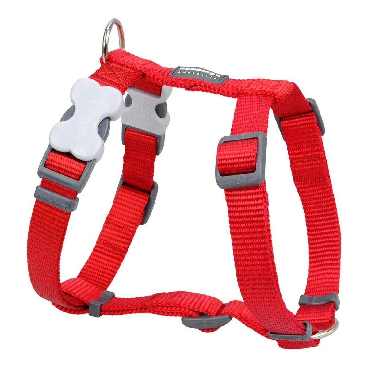 Imbracatura per Cani Red Dingo Liscio 37-61 cm Rosso