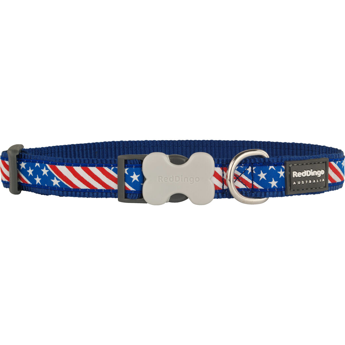 Collare per Cani Red Dingo US Flag 20-32 cm Azzurro