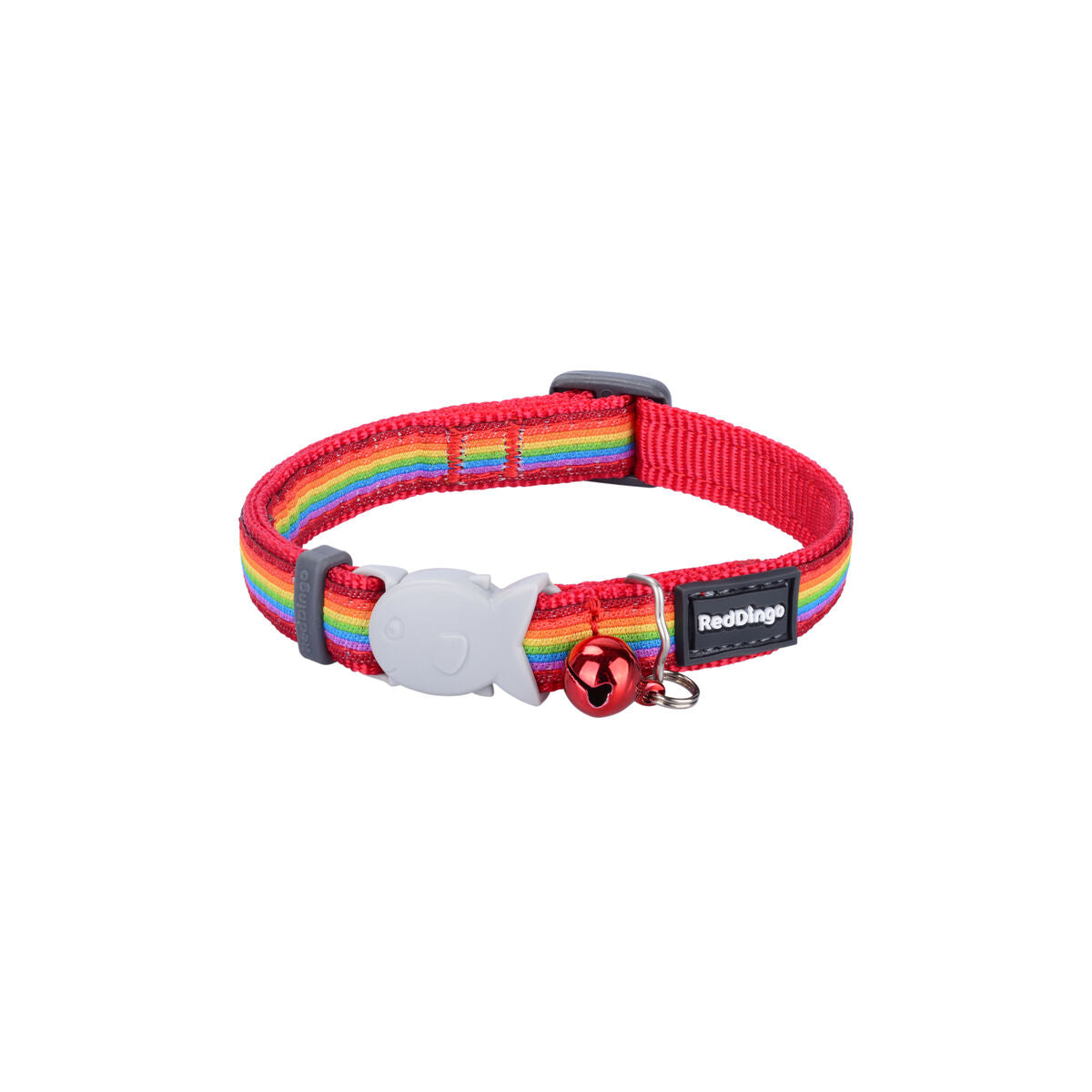 Collare per Cani Red Dingo STYLE RAINBOW 15 mm x 24-36 cm