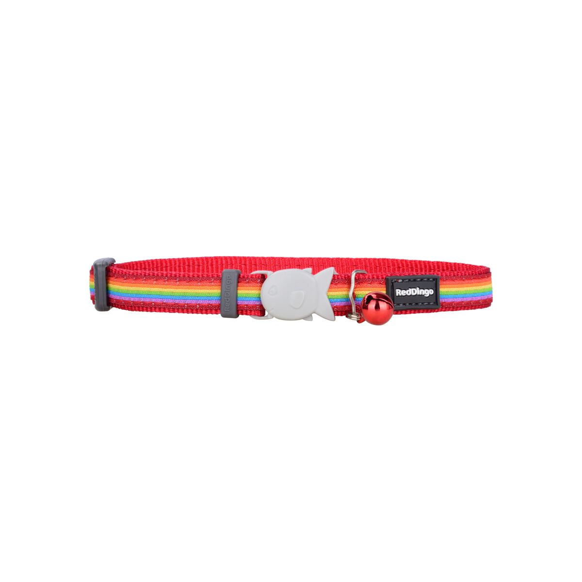 Collare per Cani Red Dingo STYLE RAINBOW 15 mm x 24-36 cm