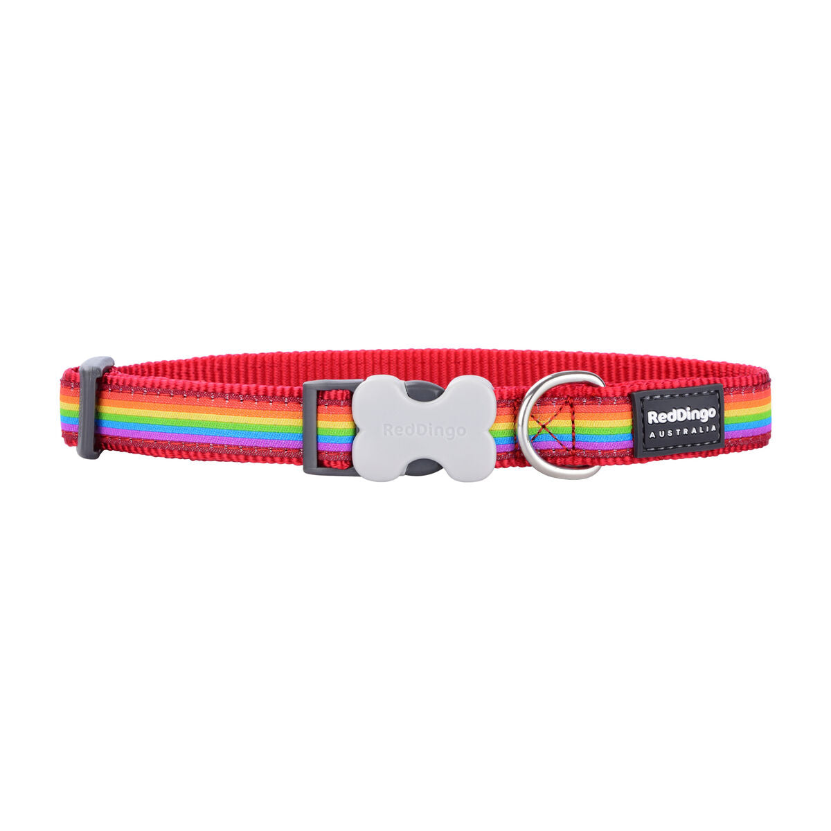 Collare per Cani Red Dingo STYLE RAINBOW 31-47 cm