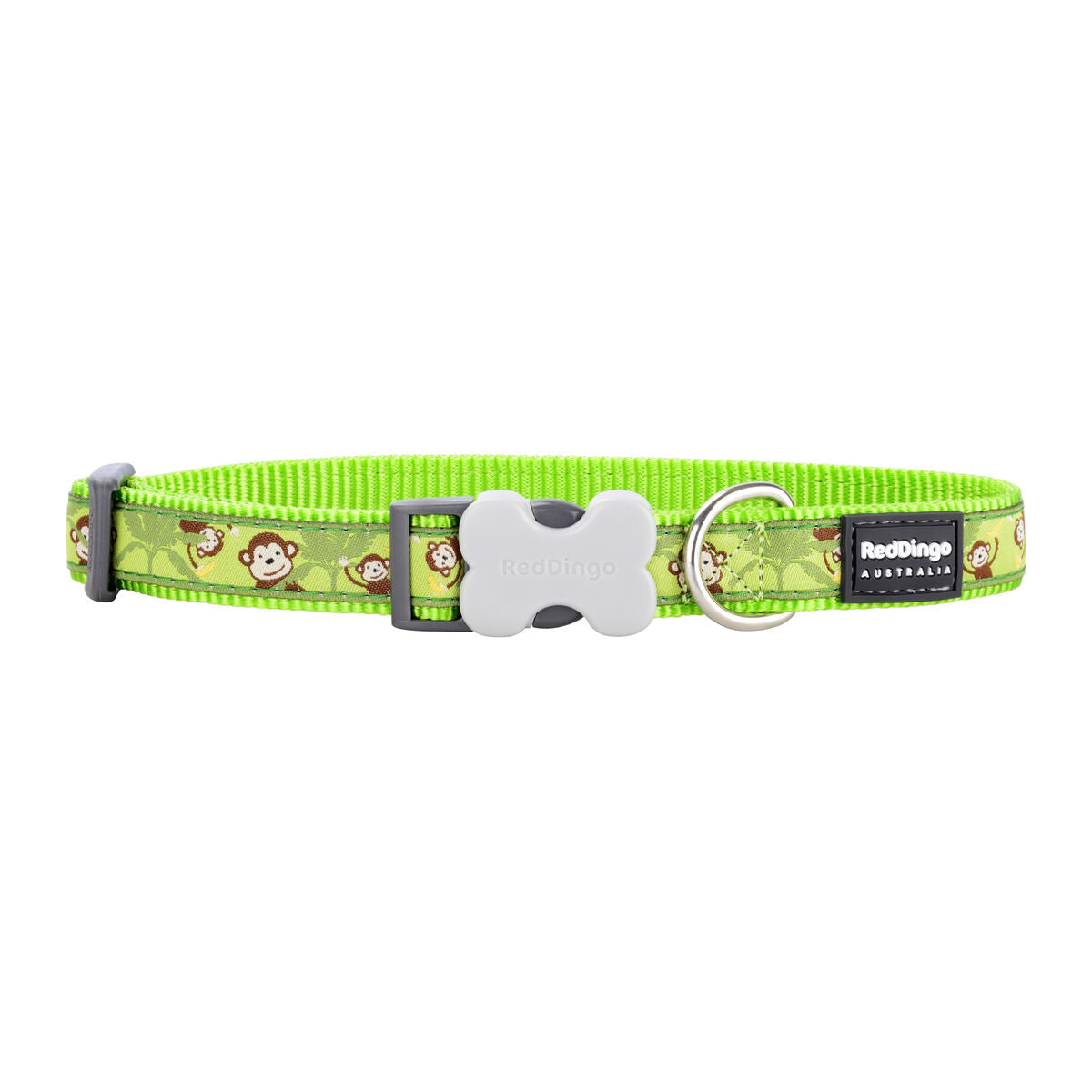 Collare per Cani Red Dingo STYLE MONKEY LIME GREEN 15 mm x 24-36 cm