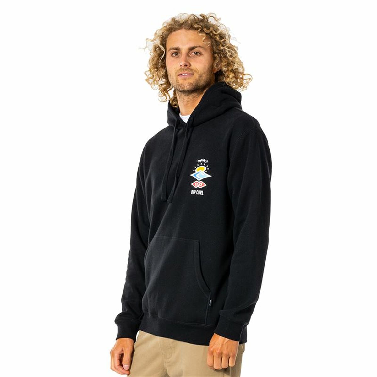 Felpa con Cappuccio Rip Curl Search Icon Nero