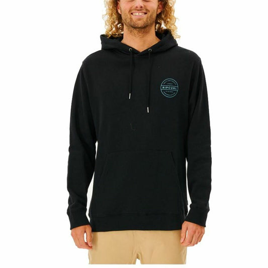 Felpa con Cappuccio Uomo Rip Curl Re Entry Nero