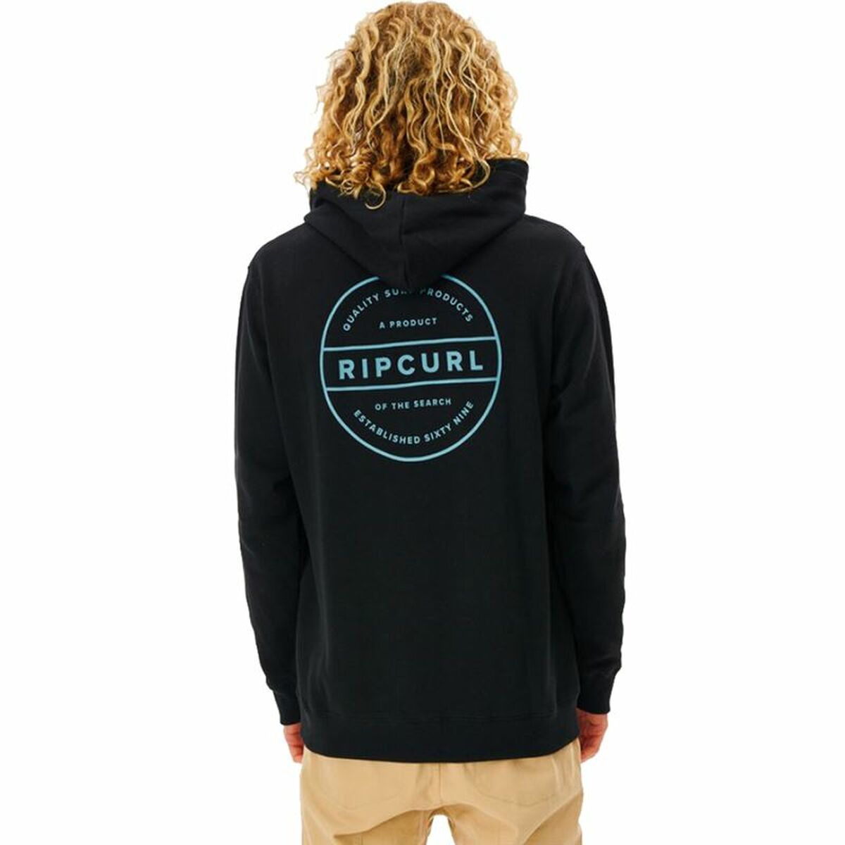 Felpa con Cappuccio Uomo Rip Curl Re Entry Nero