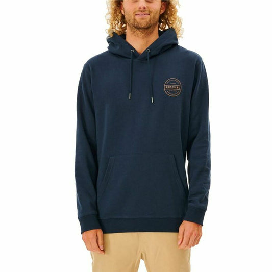 Felpa con Cappuccio Uomo Rip Curl Re Entry Blu Marino