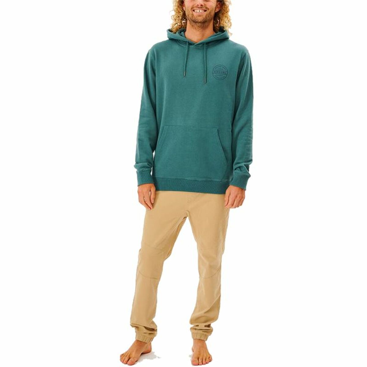 Felpa con Cappuccio Uomo Rip Curl Re Entry Verde