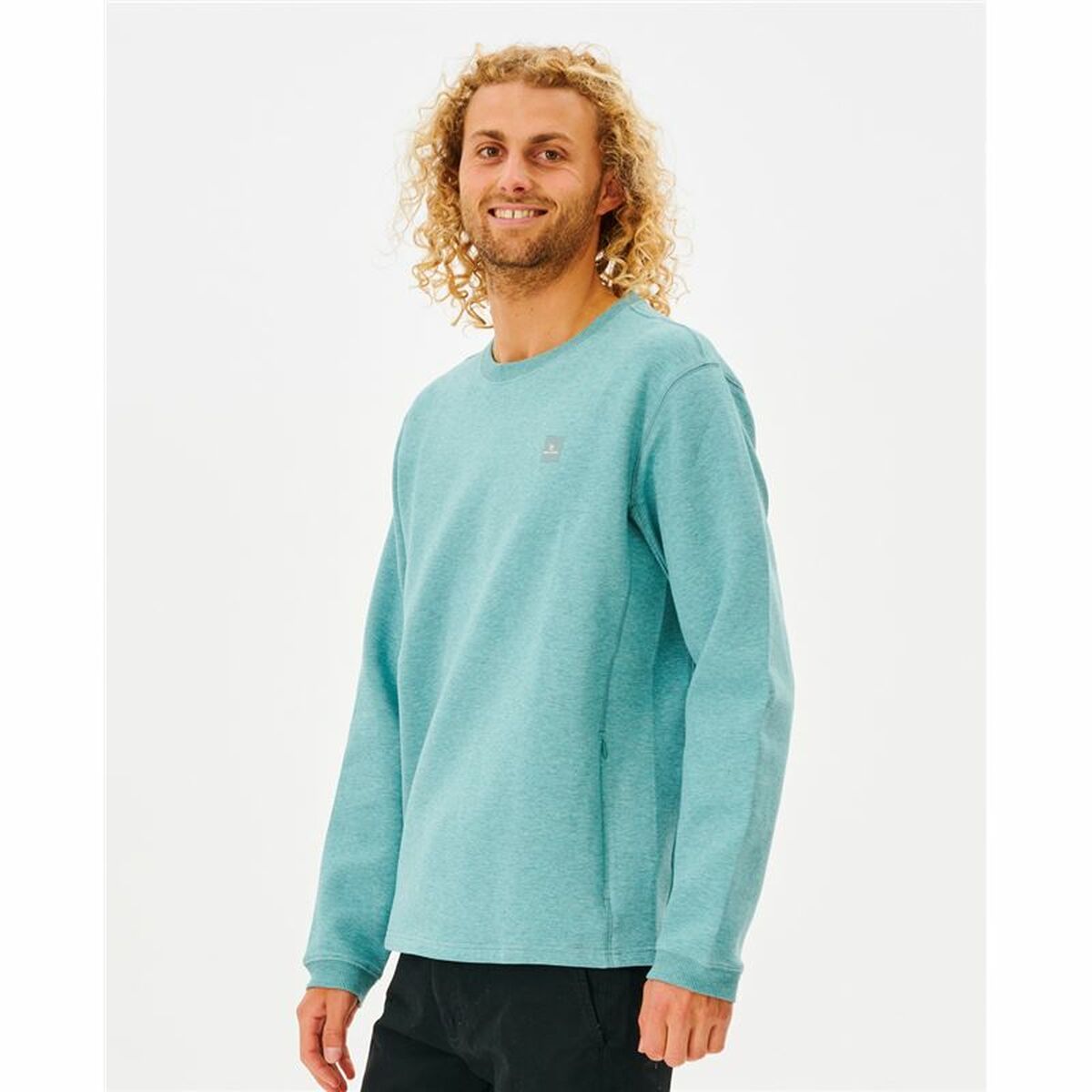 Felpa senza Cappuccio Uomo Rip Curl Vaporcool Azzurro Chiaro