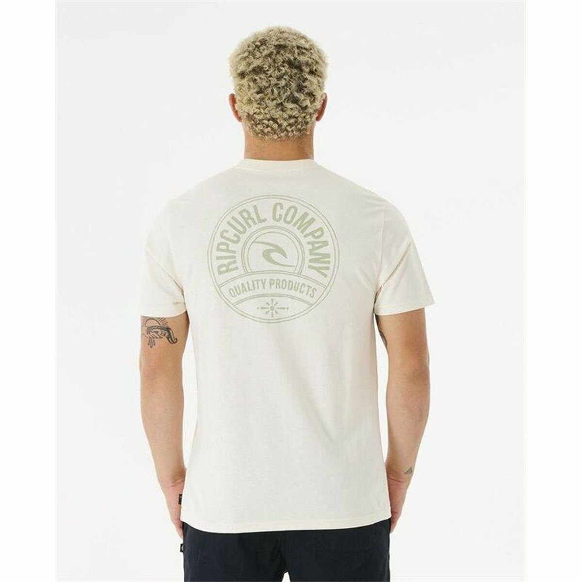 Maglia a Maniche Corte Uomo Rip Curl Stapler Bianco