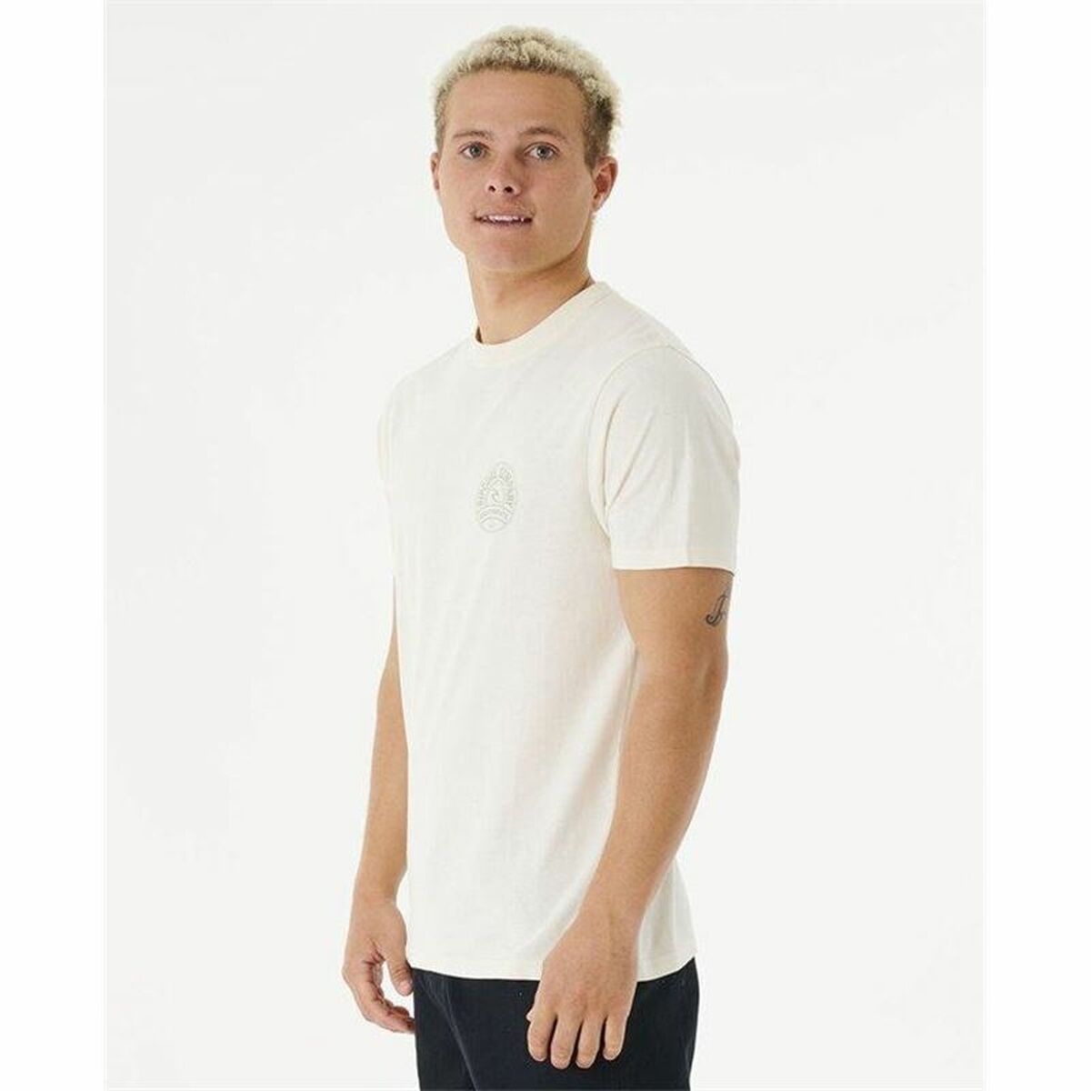 Maglia a Maniche Corte Uomo Rip Curl Stapler Bianco