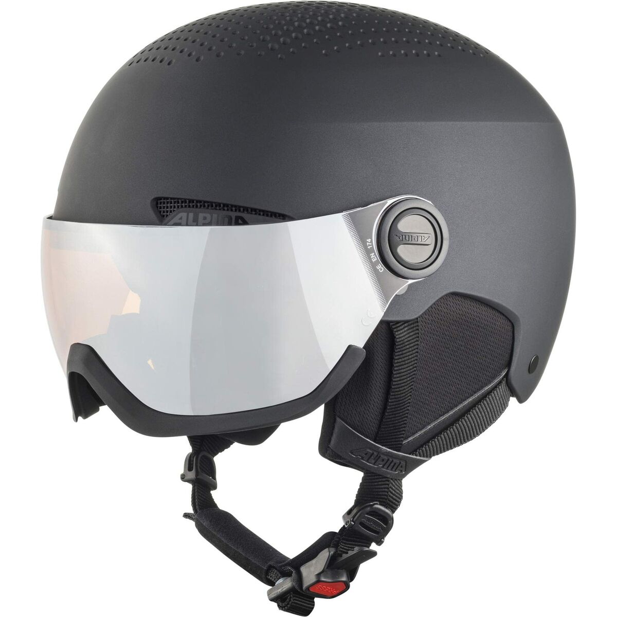 Casco da sci Alpina Nero 51-55 cm (Ricondizionati B)