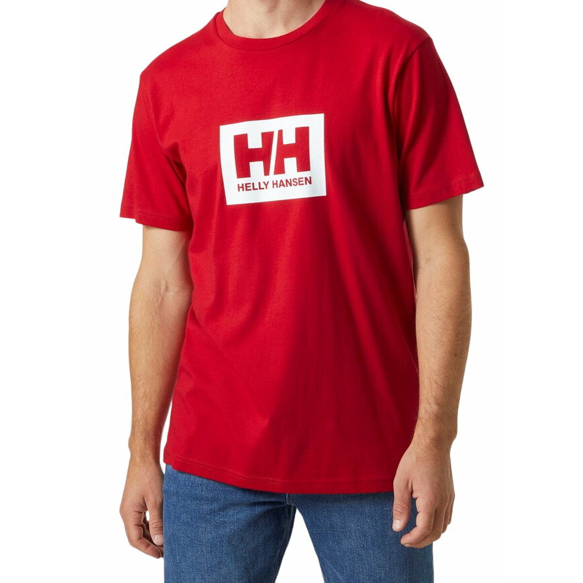 Maglia a Maniche Corte Uomo  HH BOX T Helly Hansen 53285 162  Rosso