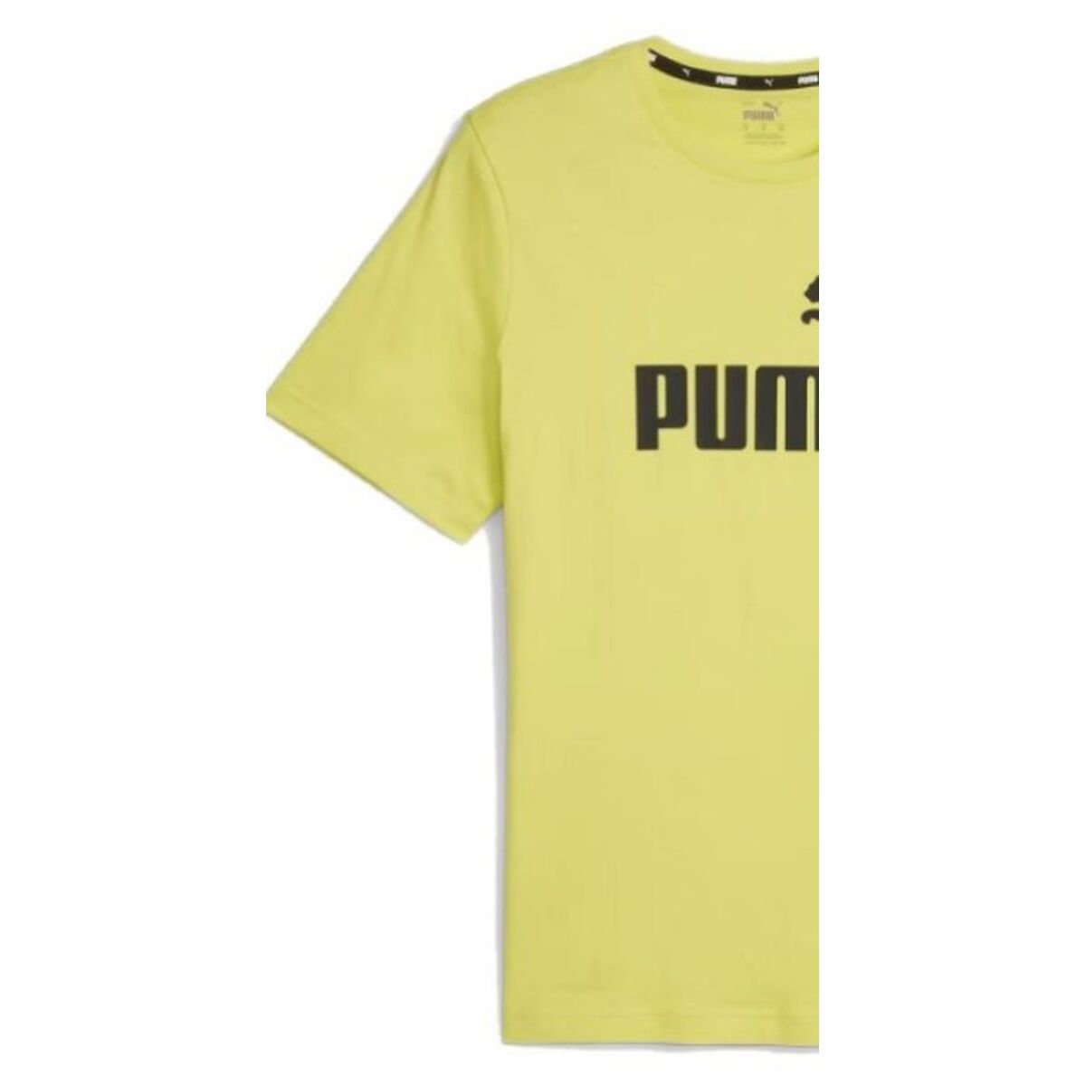 Maglia a Maniche Corte Uomo Puma ESS LOGO TEE 586667 66 Verde