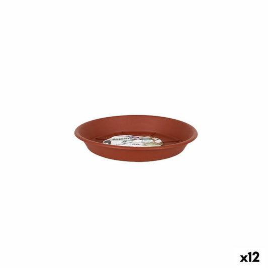 Piatto per Vaso Dem Greentime Marrone ø 14 x 2 cm (12 Unità)