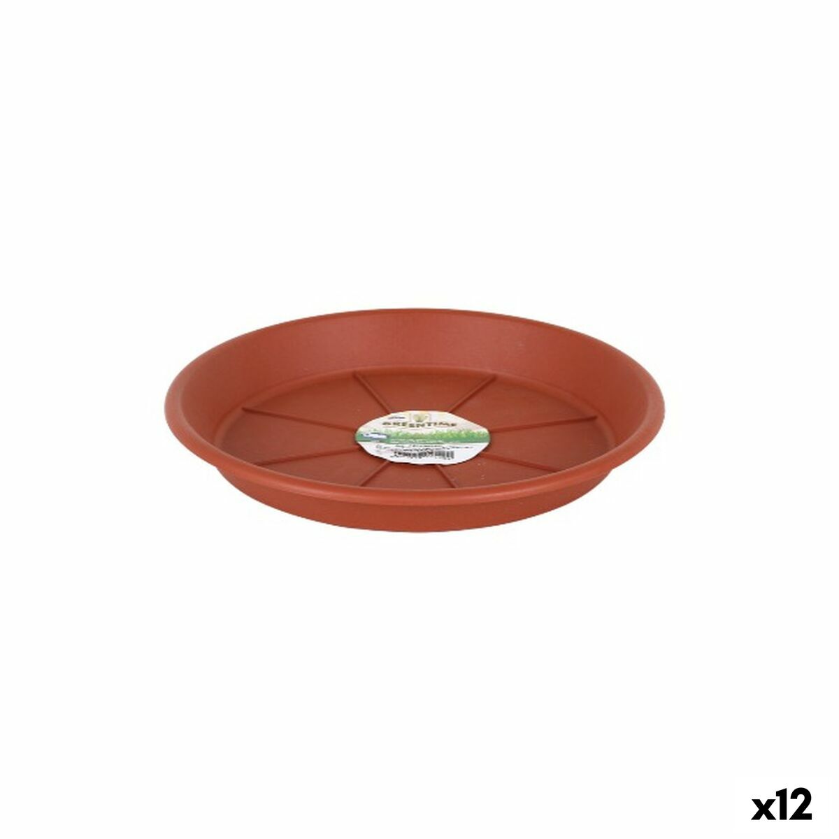 Piatto per Vaso Dem Greentime Marrone ø 20 x 2,7 cm (12 Unità)