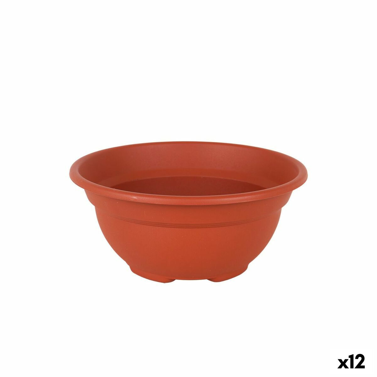 Vaso Dem Greentime Rotonda Ciotola Marrone ø 20 x 9 cm (12 Unità)