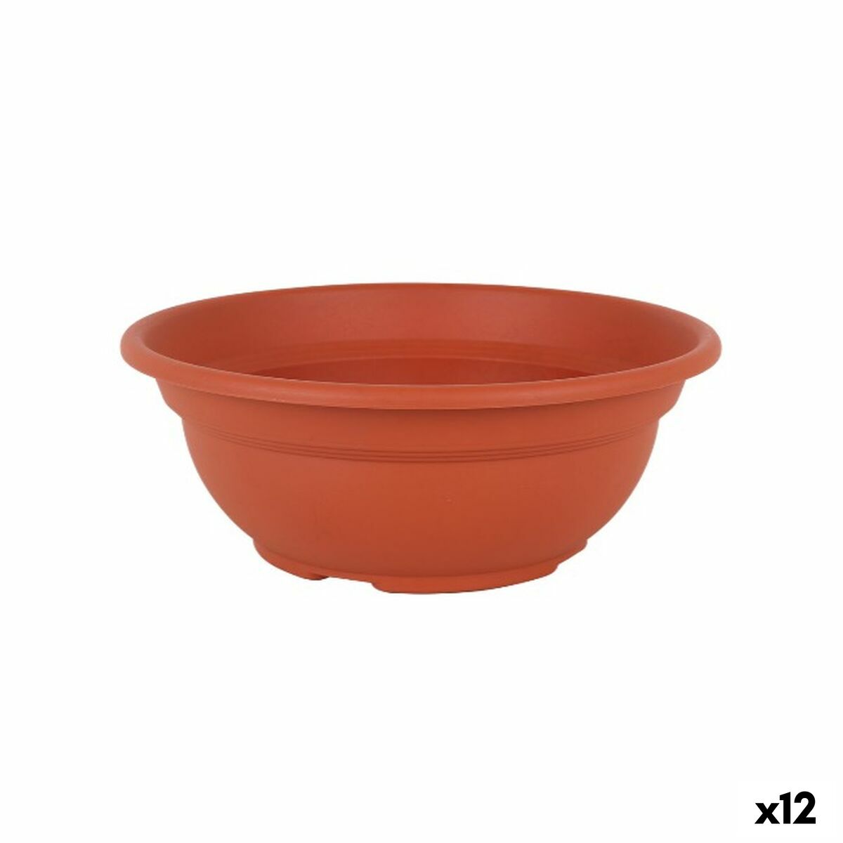 Vaso Dem Greentime Rotonda Ciotola Marrone ø 30 x 11,6 cm (12 Unità)