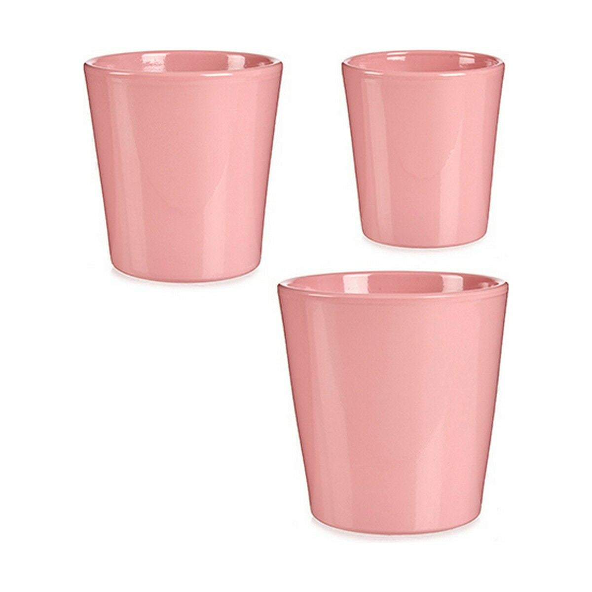 Set di Vasi Rosa Argilla (6 Unità)