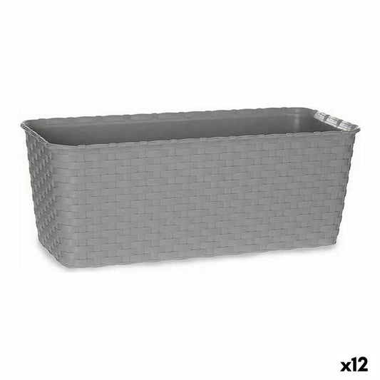 Vaso Autoirrigante Stefanplast Grigio Plastica 13 x 11 x 29 cm (12 Unità)