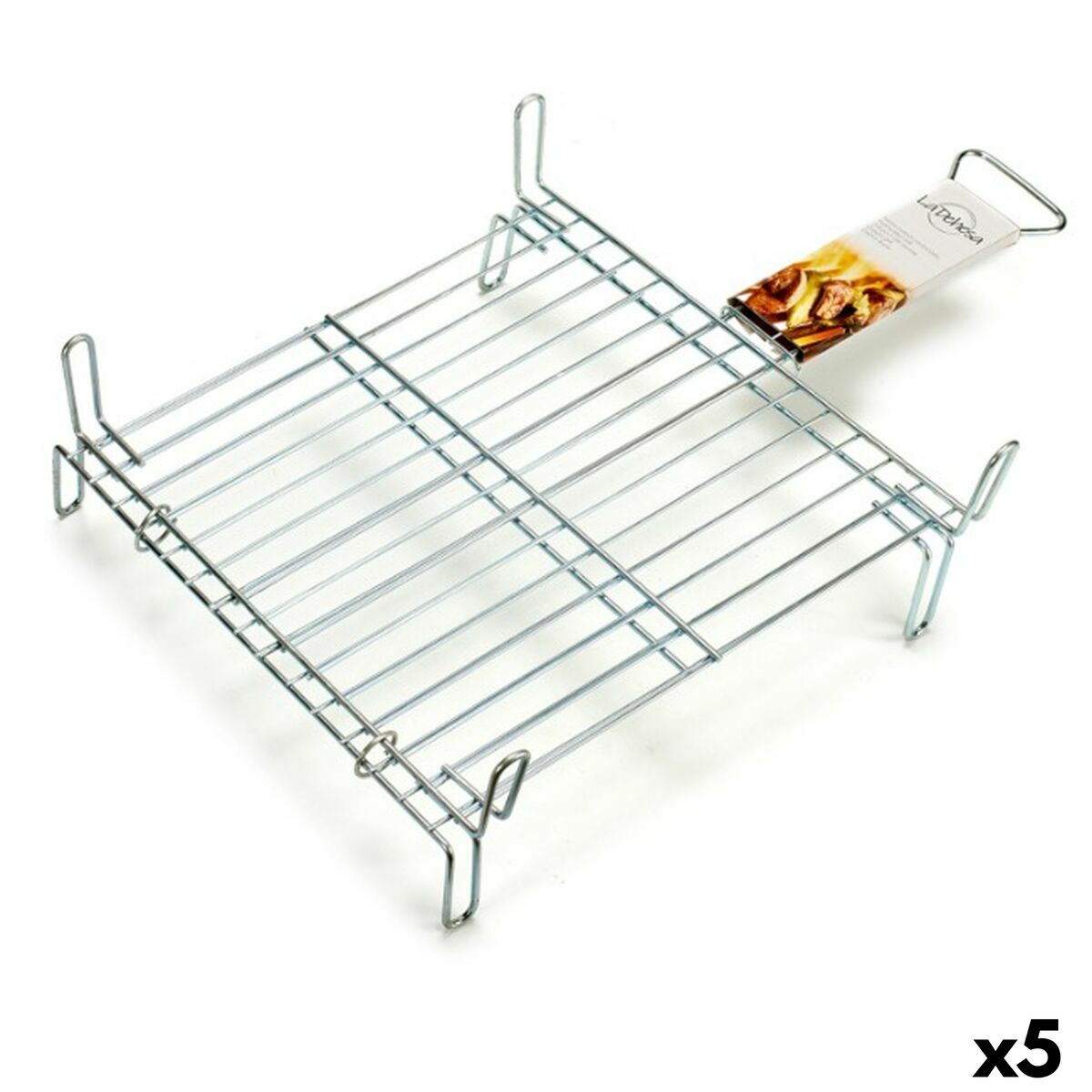 Grill Doppia 40 x 40 cm Acciaio zincato (5 Unità)