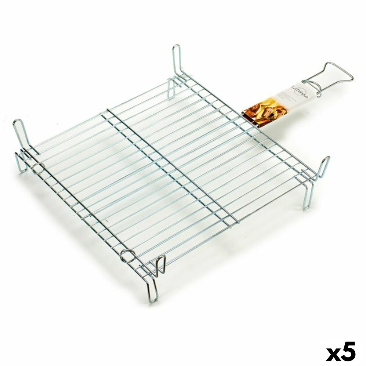 Grill Doppia 50 x 50 cm Acciaio zincato (5 Unità)