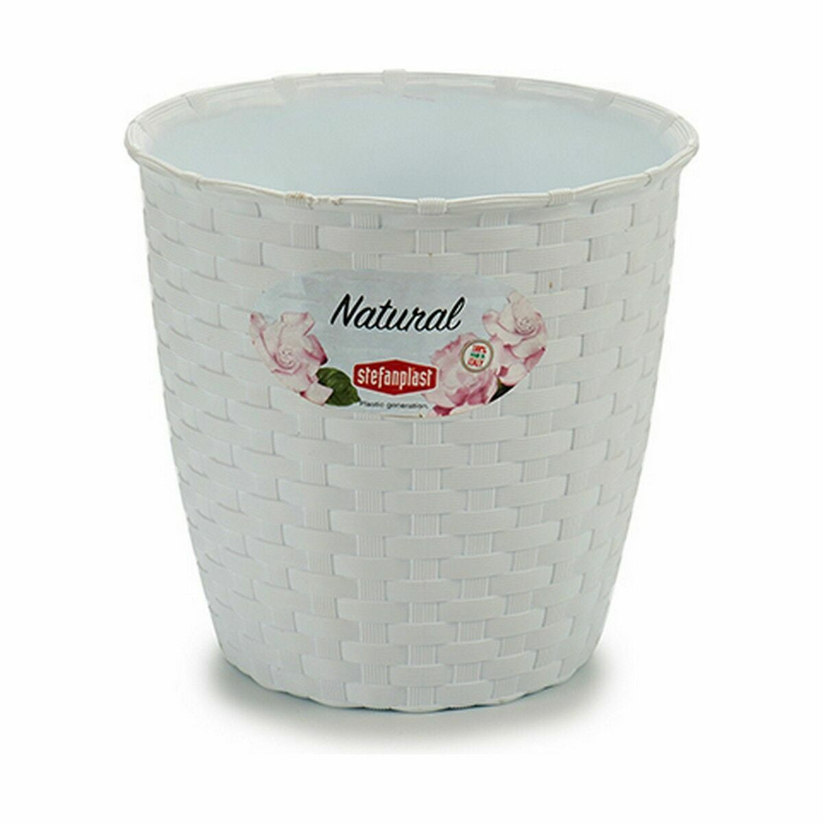 Vaso Stefanplast Bianco Plastica 14 x 13 x 14 cm (12 Unità)