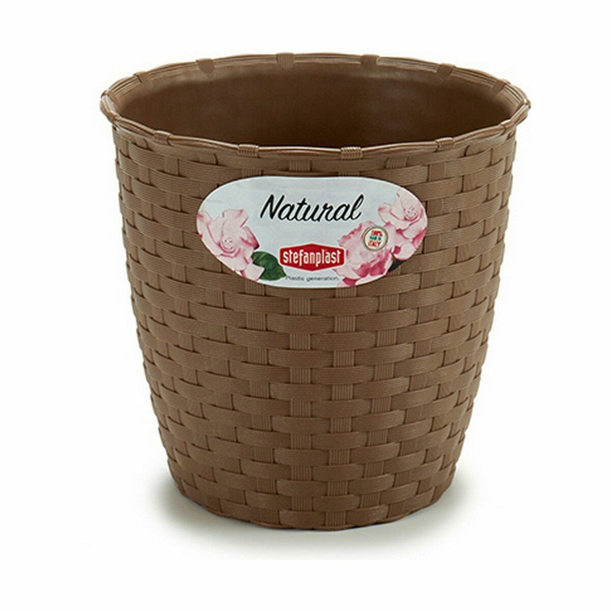 Vaso Stefanplast Marrone Plastica 14 x 13 x 14 cm (12 Unità)