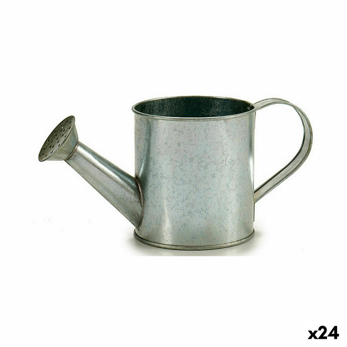 Vaso Annaffiatoio Argentato Zinco 24,5 x 11 x 11 cm (24 Unità)