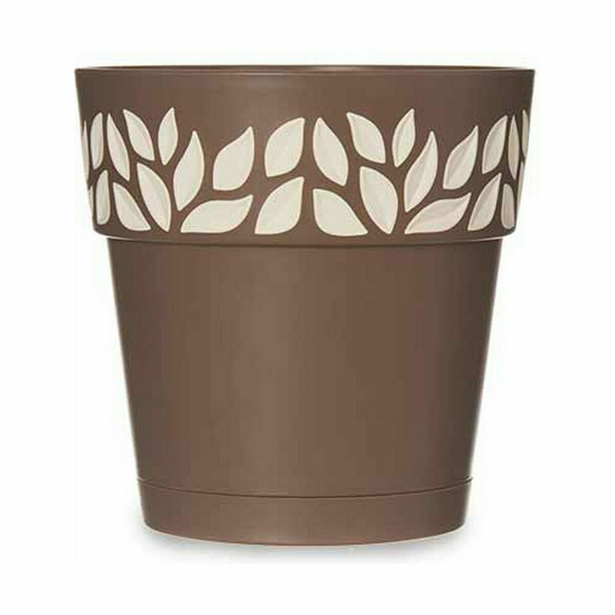 Vaso Autoirrigante Stefanplast Cloe Marrone Plastica 15 x 15 x 15 cm (12 Unità)