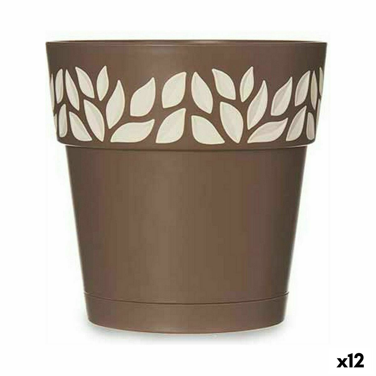 Vaso Autoirrigante Stefanplast Cloe Marrone Plastica 15 x 15 x 15 cm (12 Unità)