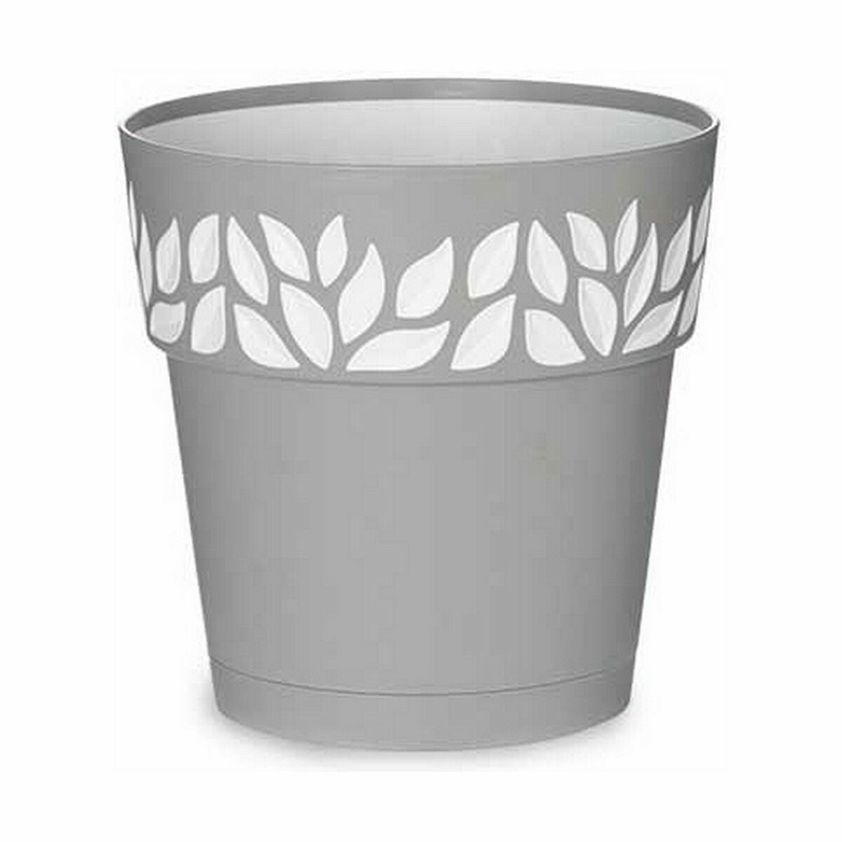 Vaso Autoirrigante Stefanplast Cloe Grigio Plastica 19 x 19 x 19 cm (12 Unità)