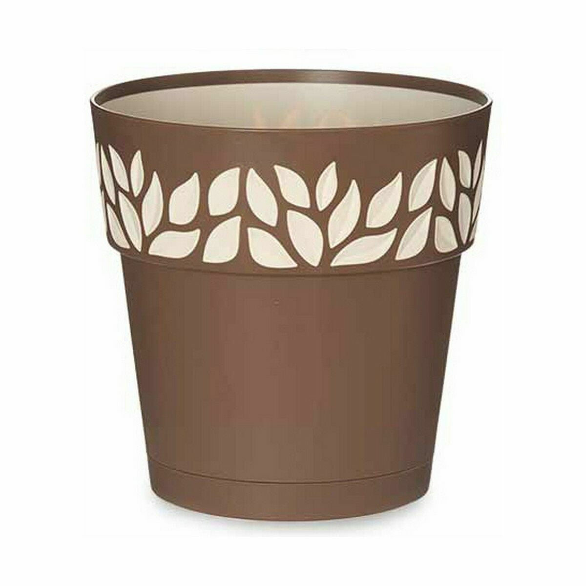 Vaso Autoirrigante Stefanplast Cloe Marrone Plastica 19 x 19 x 19 cm (12 Unità)