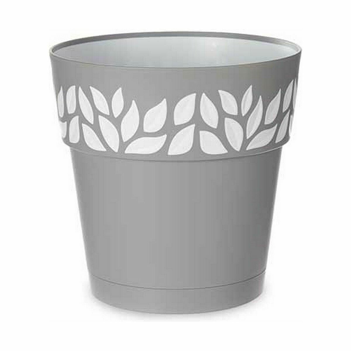 Vaso Autoirrigante Stefanplast Cloe Grigio Plastica 25 x 25 x 25 cm (6 Unità)