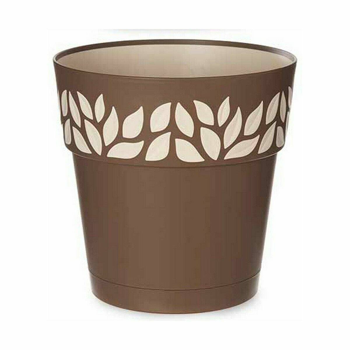 Vaso Autoirrigante Stefanplast Cloe Marrone Plastica 25 x 25 x 25 cm (6 Unità)