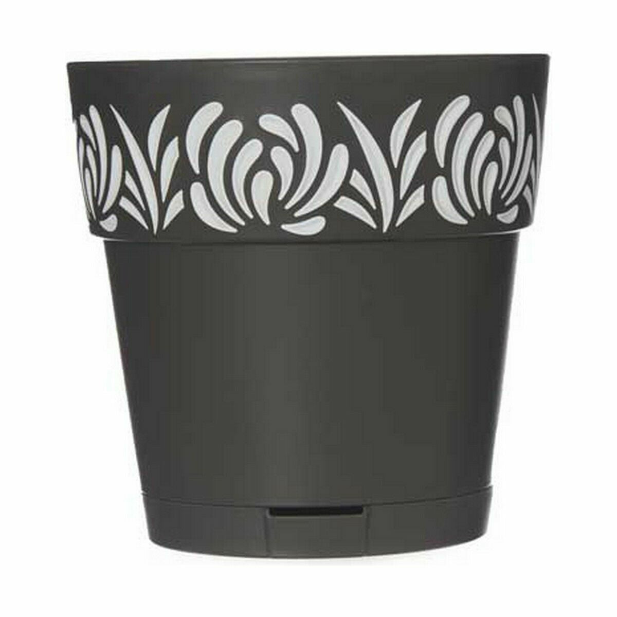 Vaso Autoirrigante Stefanplast Gaia Antracite Plastica 15 x 15 x 15 cm (12 Unità)