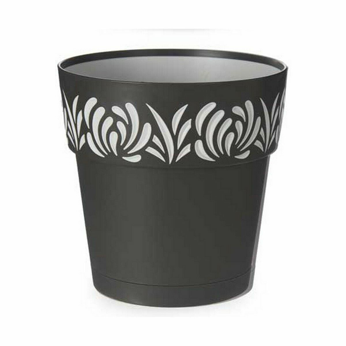 Vaso Autoirrigante Stefanplast Gaia Antracite Plastica 19 x 19 x 19 cm (12 Unità)