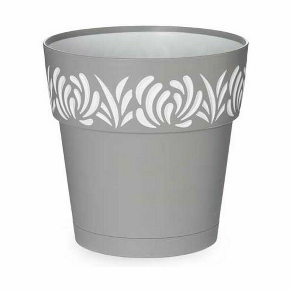 Vaso Autoirrigante Stefanplast Gaia Grigio Plastica 19 x 19 x 19 cm (12 Unità)