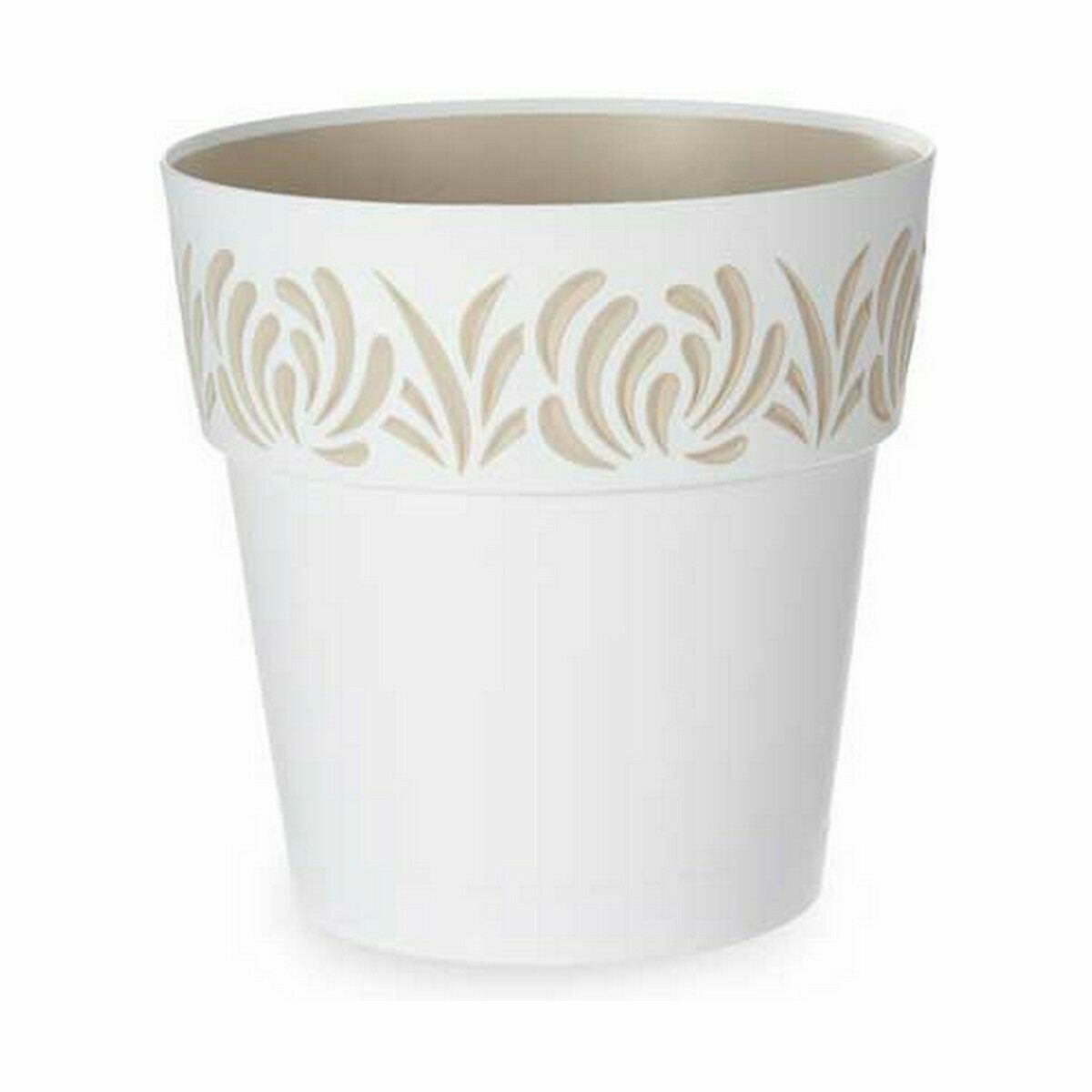 Vaso Autoirrigante Stefanplast Gaia Bianco Plastica 29 x 29 x 29 cm (6 Unità)