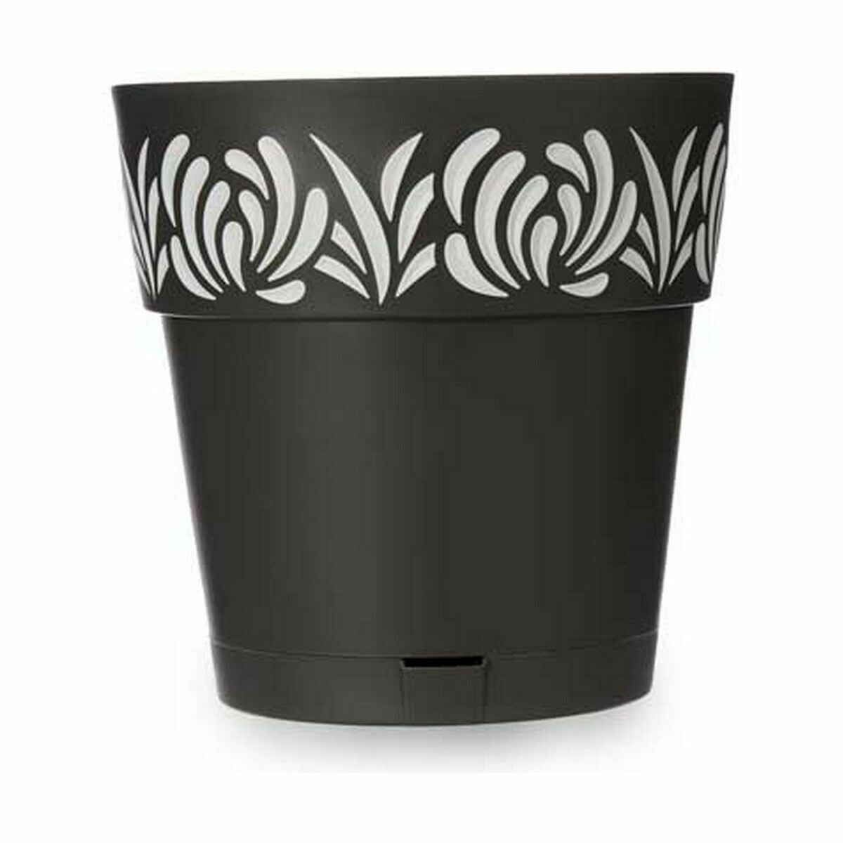 Vaso Autoirrigante Stefanplast Gaia Antracite Plastica 29 x 29 x 29 cm (6 Unità)